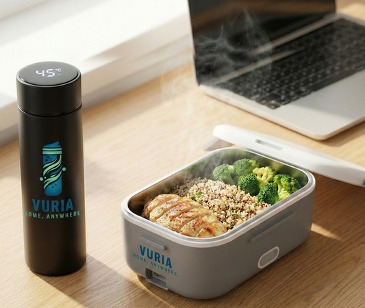 The Vuria On-the-Go Set (Lunch Box + Bottle + FREE Sleeve)