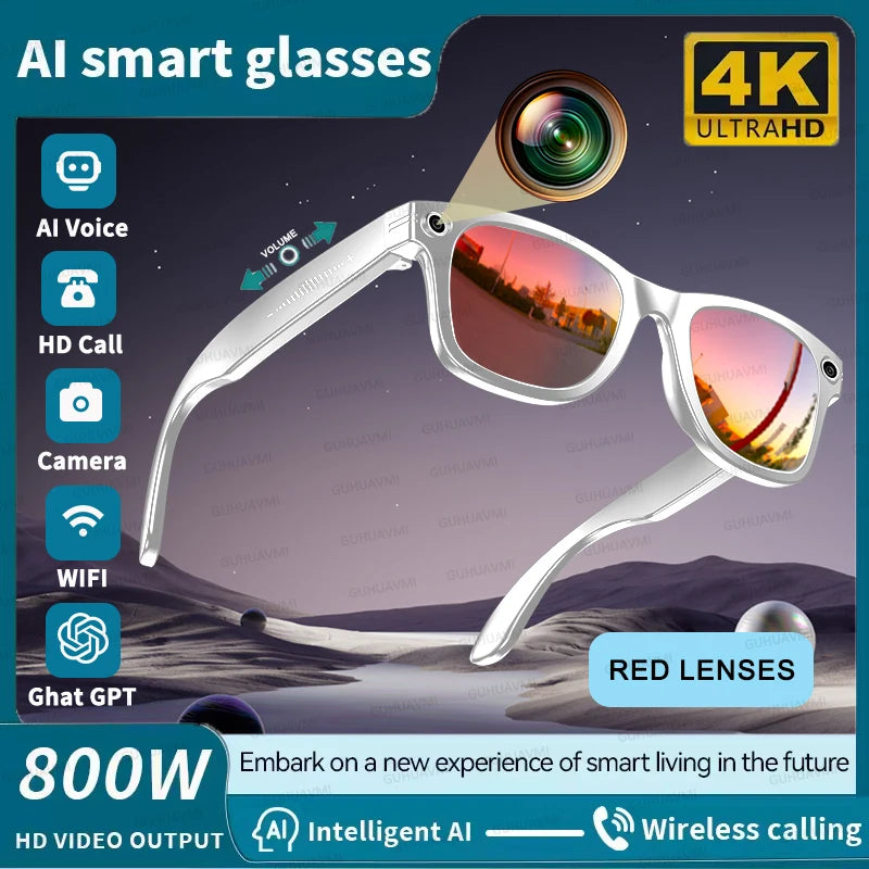 Vuria® ChatGPT 4.0 AI Smart Glasses (8MP Camera & Real-Time Translation)