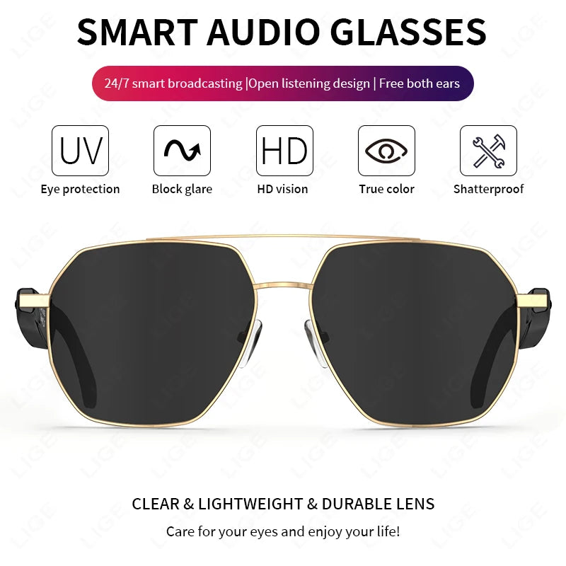Vuria® Ultra-Light AI Translation Smart Glasses (Anti-Blue Light)