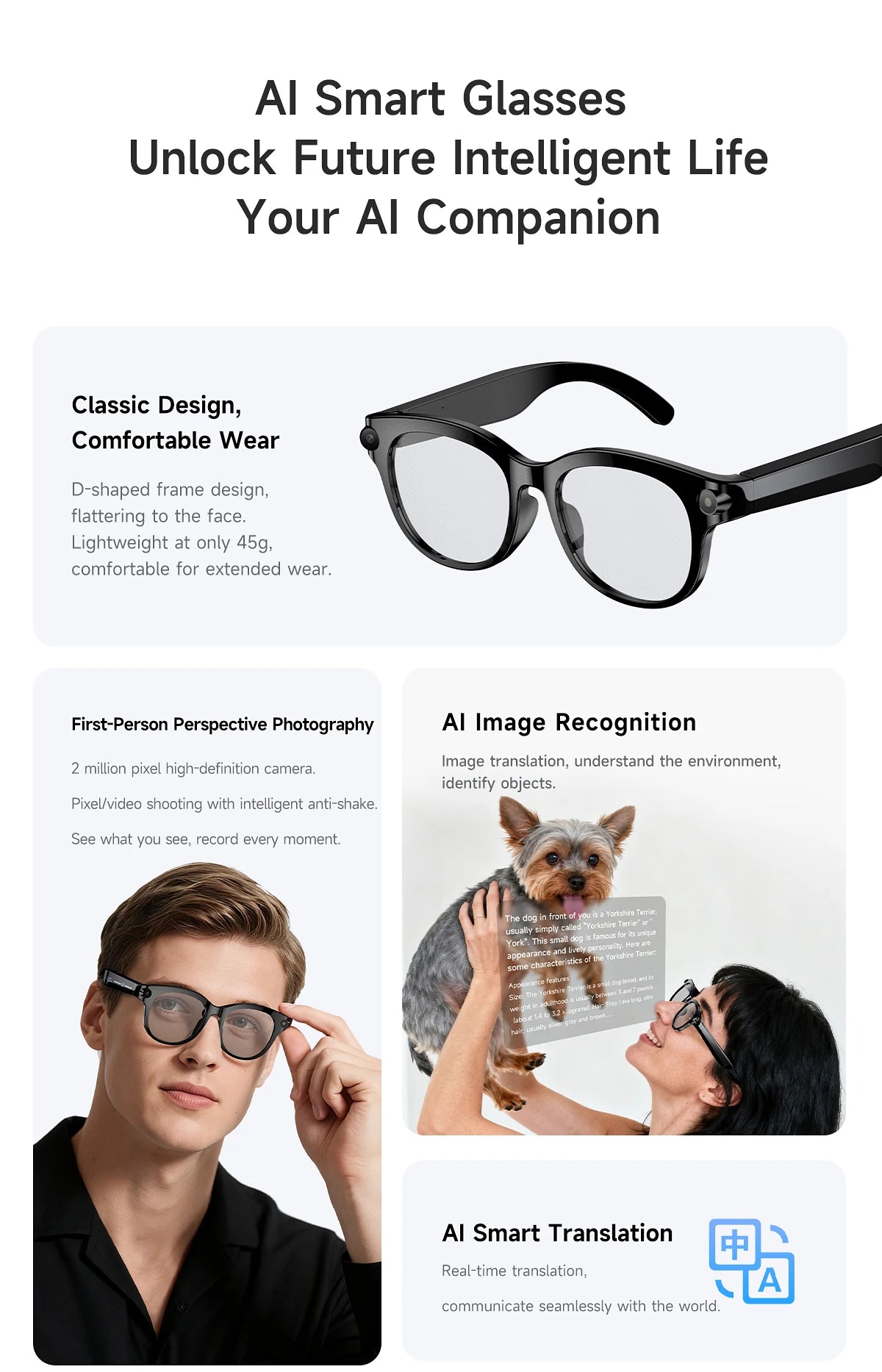 Vuria® Active Outdoor AI Smart Glasses