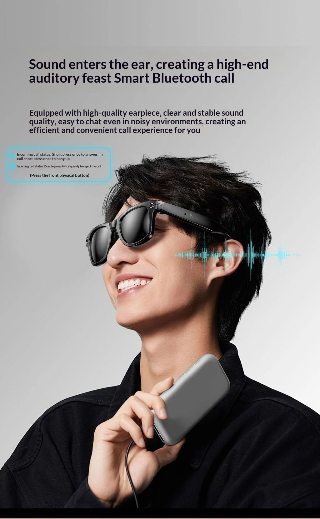 Vuria® 8MP Vlogging AI Smart Glasses (16GB Memory & ChatGPT)