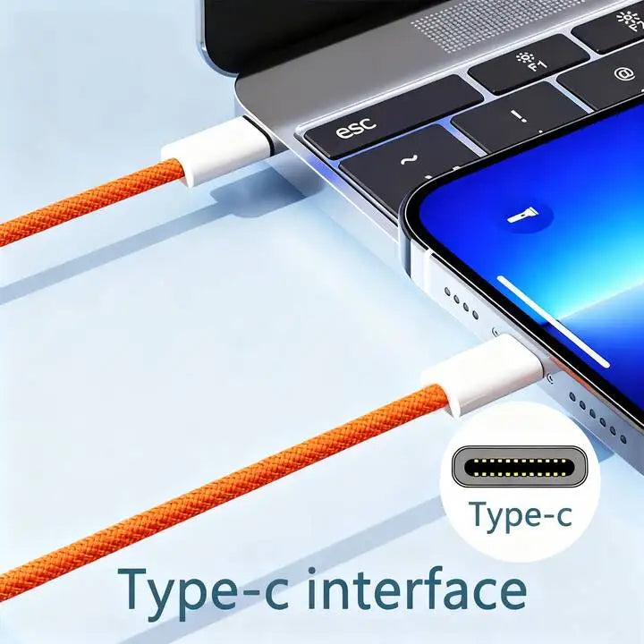 Vuria® Elite 6A USB-C to USB-C Fast Charging Cable – Heavy-Duty Nylon Braided Data Cord for iPhone 17, 16, 15 & iPad Pro [3.3ft/6.6ft/10ft]