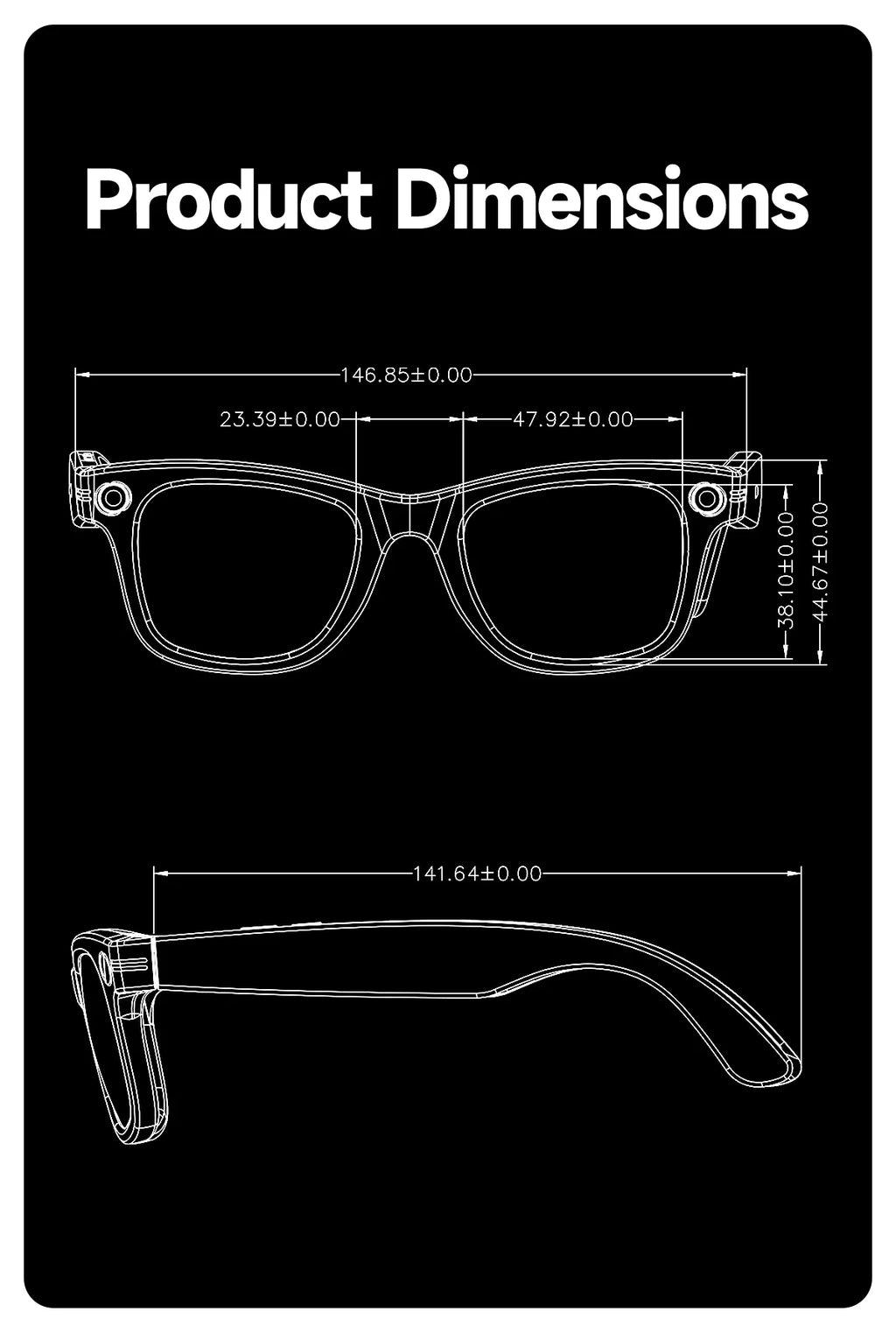 Vuria® Everyday AI Smart Sunglasses & Mini Camera (ChatGPT 4.0)