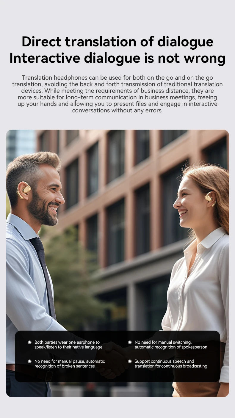 Vuria® Vox AI Translator Earbuds