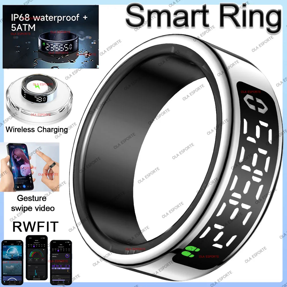Vuria® Smart Touch Ring with Interactive Display (Health & Fitness Tracker)