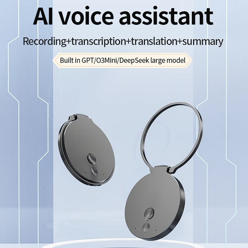 Vuria® Magnetic AI Voice Recorder & Smart Phone Stand (Real-Time Translation)