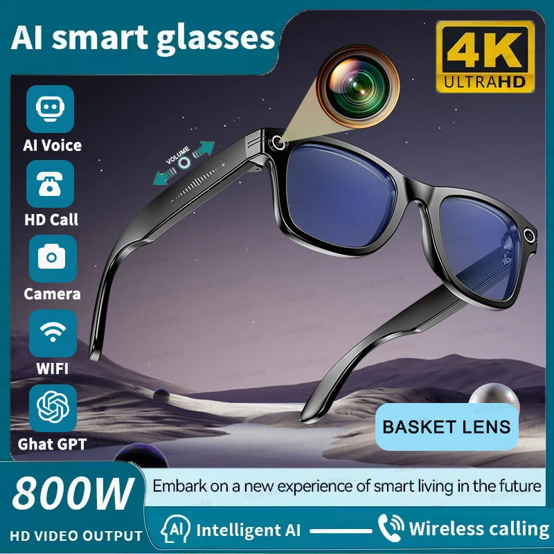 Vuria® ChatGPT 4.0 AI Smart Glasses (8MP Camera & Real-Time Translation)