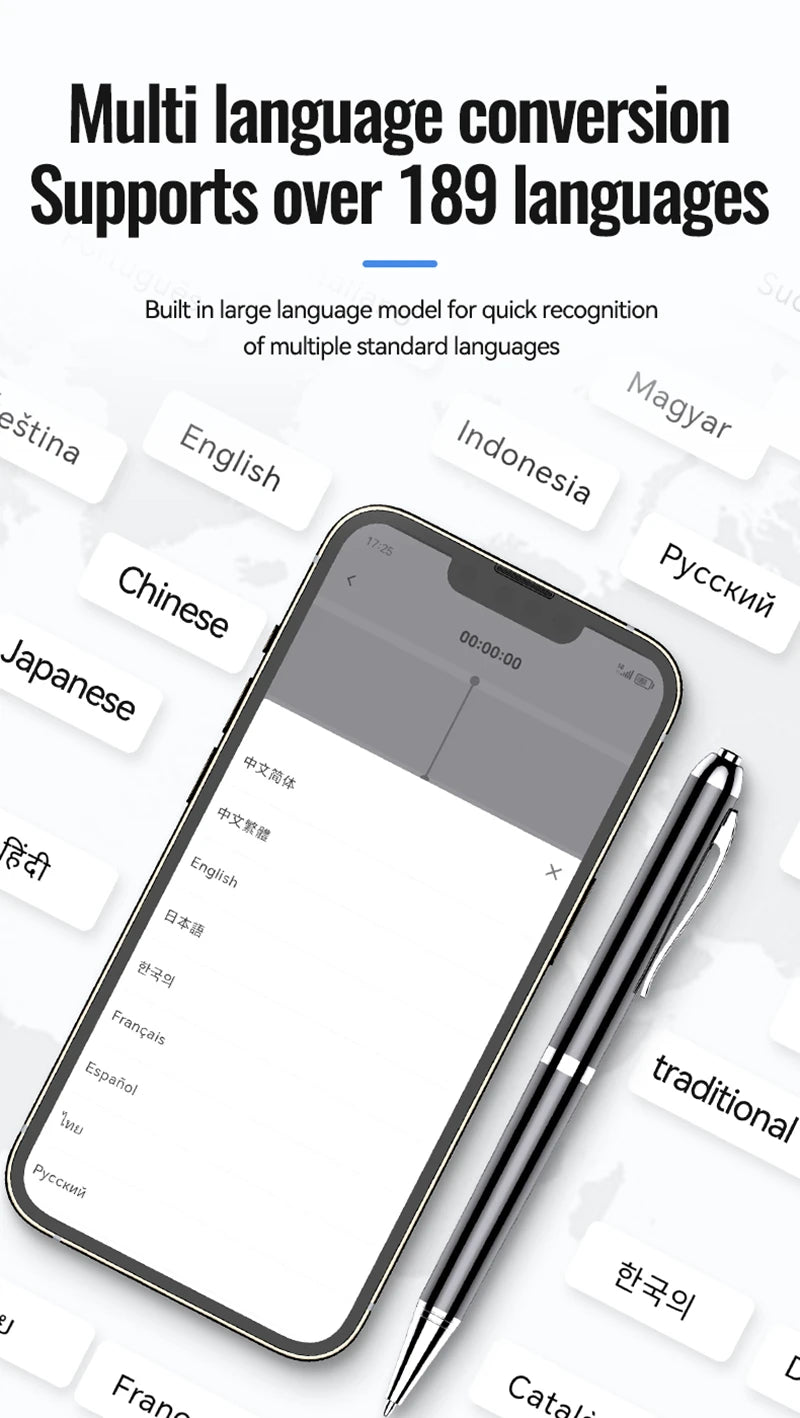 Vuria® Smart AI Voice Recorder with ChatGPT Transcription