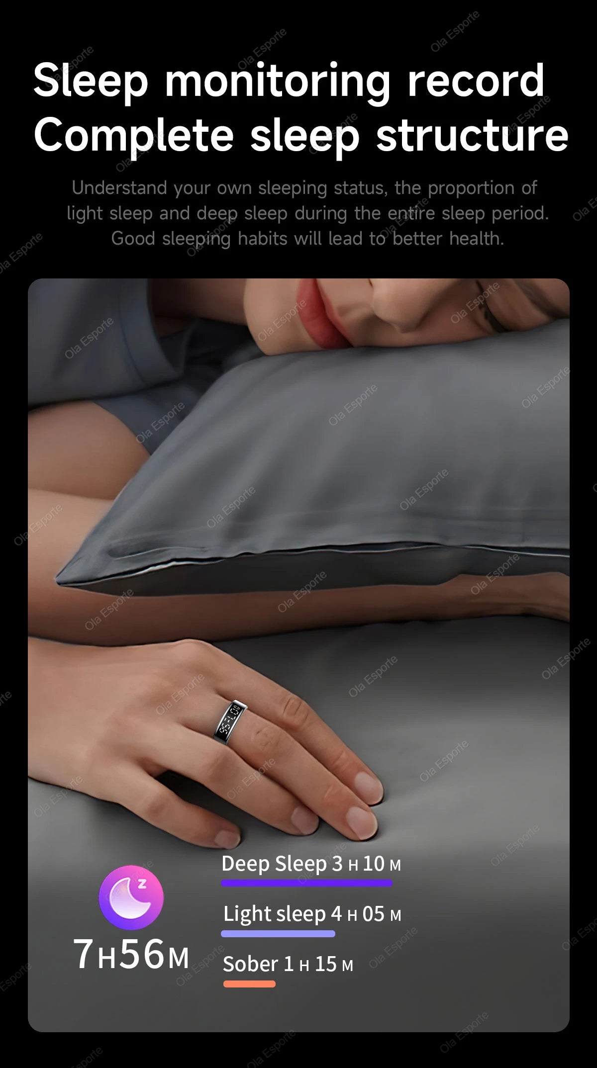 Vuria® Smart Touch Ring with Interactive Display (Health & Fitness Tracker)
