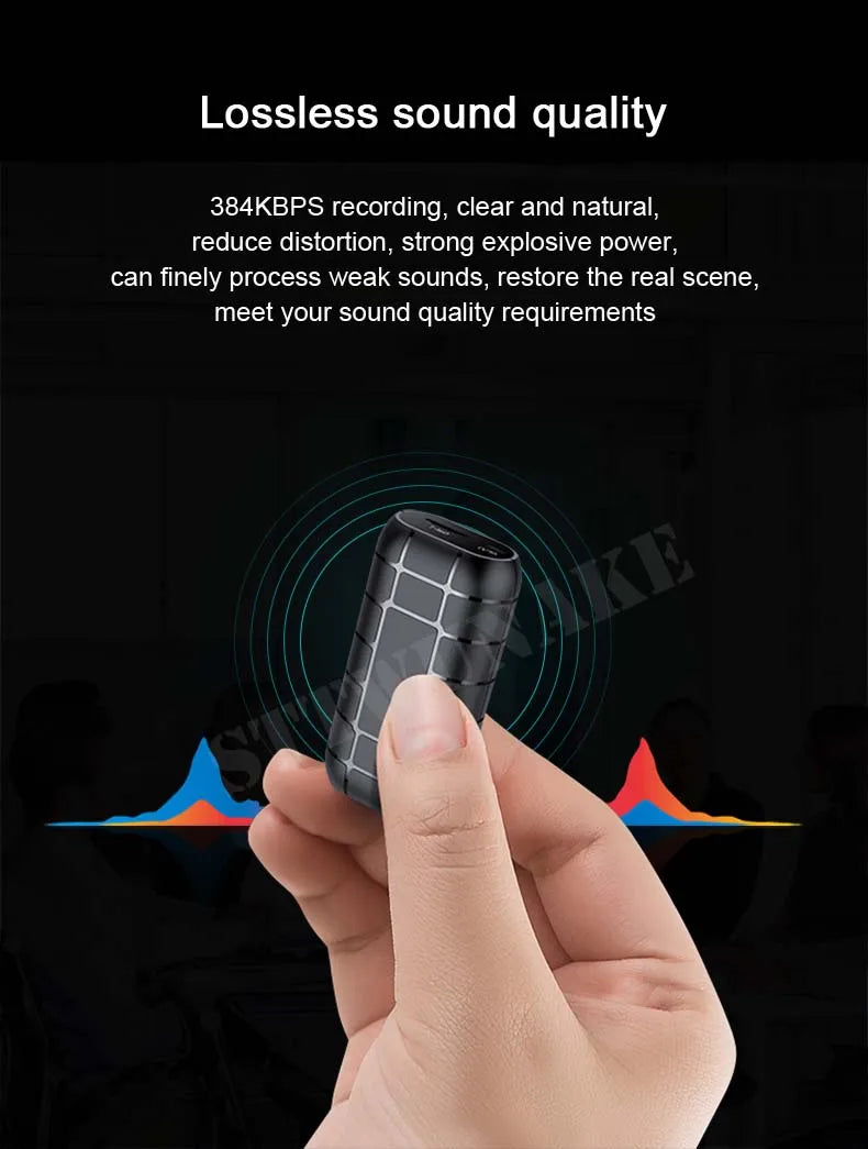 Vuria® Stealth Magnetic Micro Voice Recorder (500-Hour Battery)