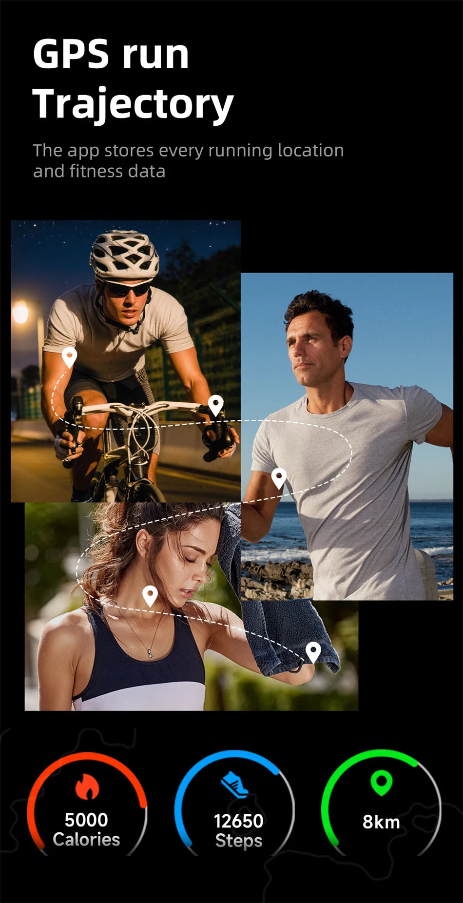 Vuria® Minimalist AI Health & Fitness Band (24/7 Vitals Monitor)