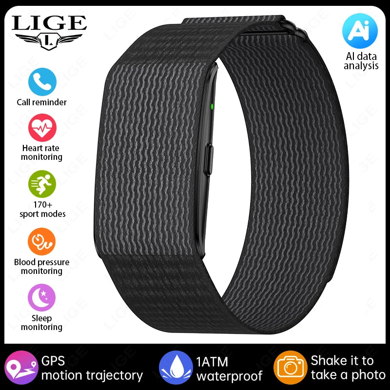 Vuria® Minimalist AI Health & Fitness Band (24/7 Vitals Monitor)