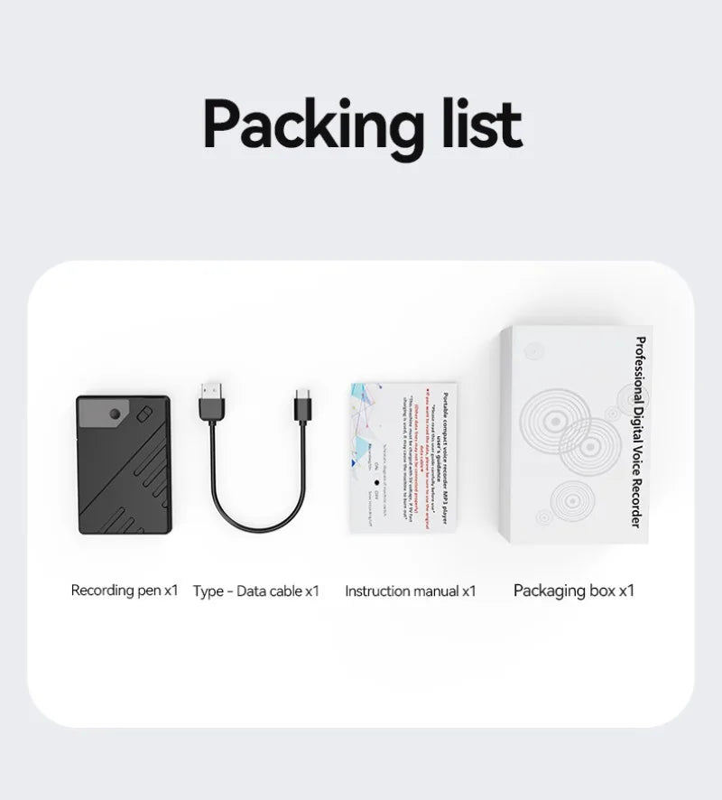 Vuria® Magnetic AI Voice & Call Recorder with ChatGPT Intelligence