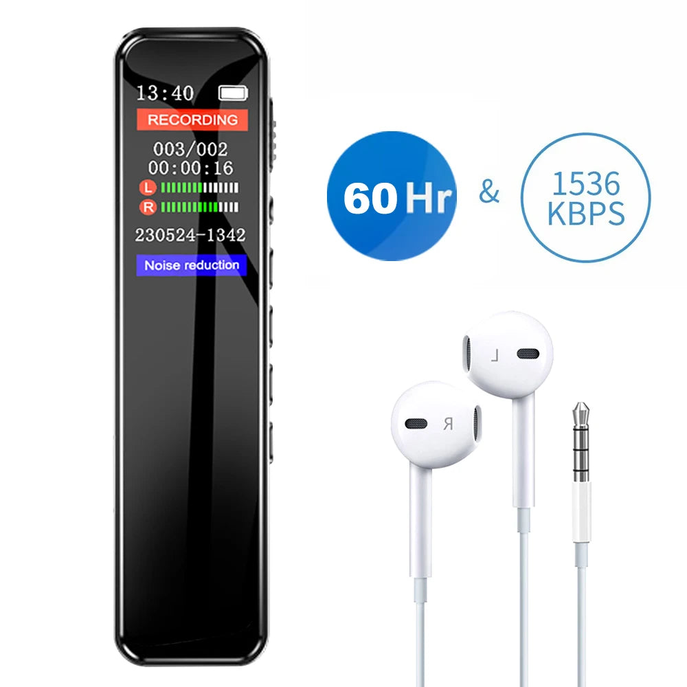 Vuria® Mini Clip-On Digital Voice Recorder & MP3 Player (HD Audio)