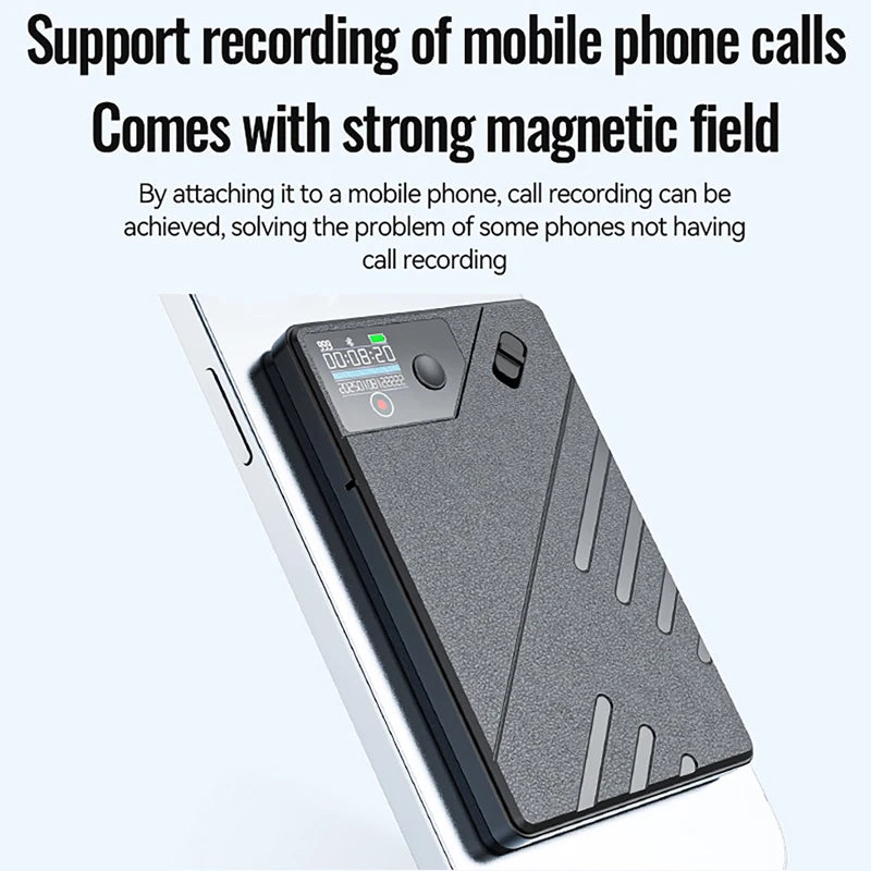 Vuria® Magnetic AI Voice & Call Recorder with ChatGPT Intelligence