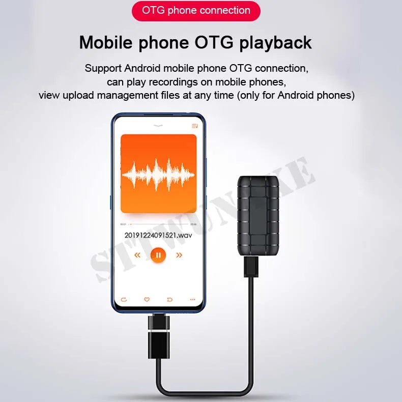 Vuria® Stealth Magnetic Micro Voice Recorder (500-Hour Battery)