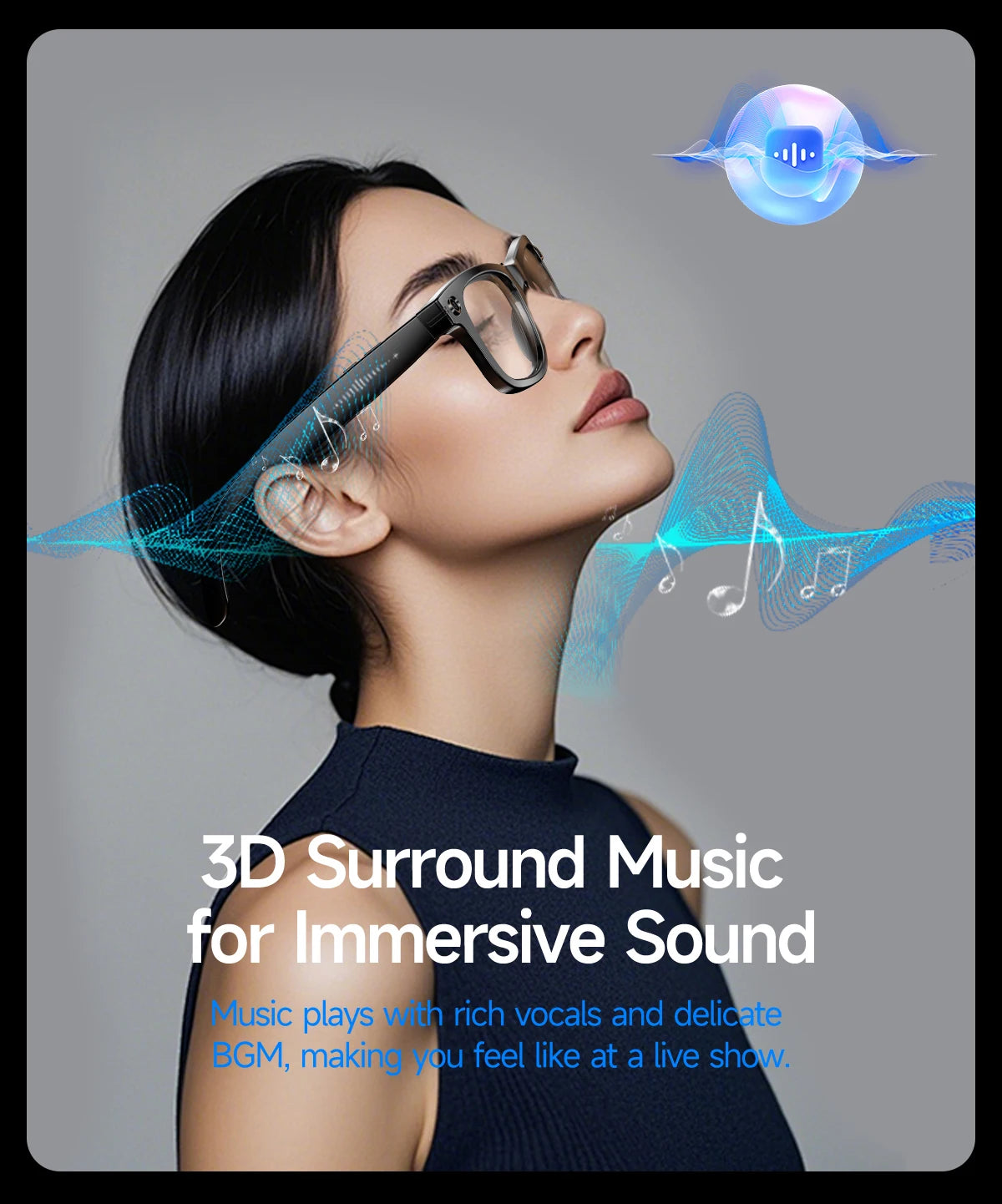 Vuria® Everyday AI Smart Sunglasses & Mini Camera (ChatGPT 4.0)