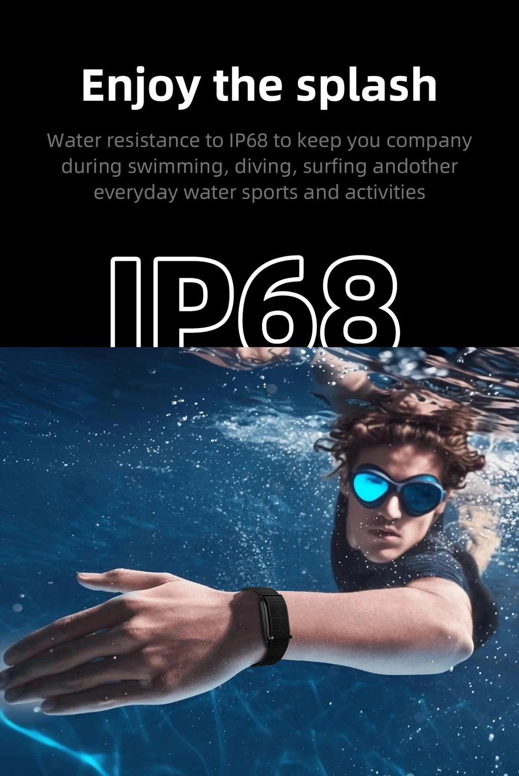 Vuria® Screenless Activity Tracker & Health Monitor (Nylon Sport Band)