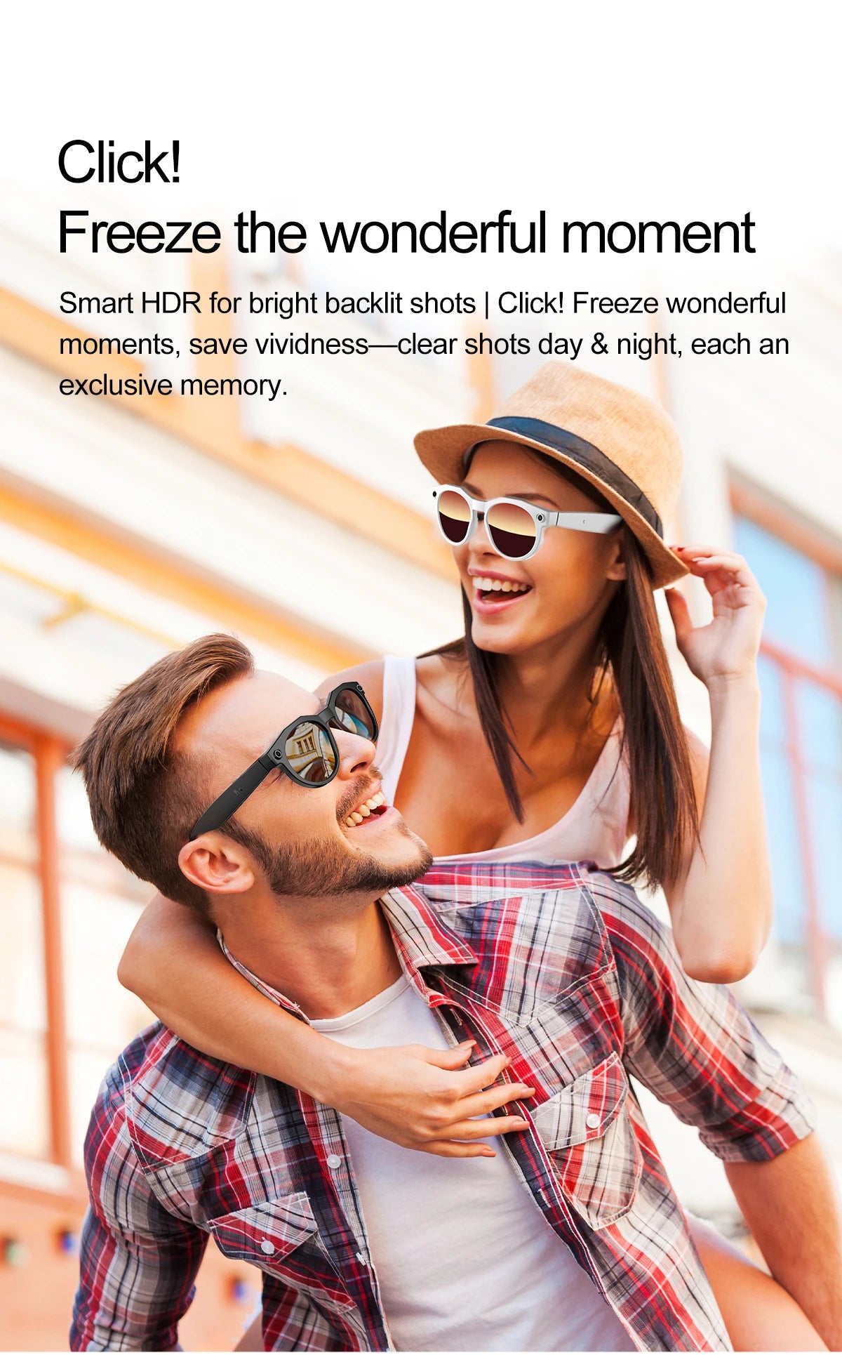 Vuria® 8MP Ultra HD Camera Smart Glasses (Mixed Reality & AI Translation)