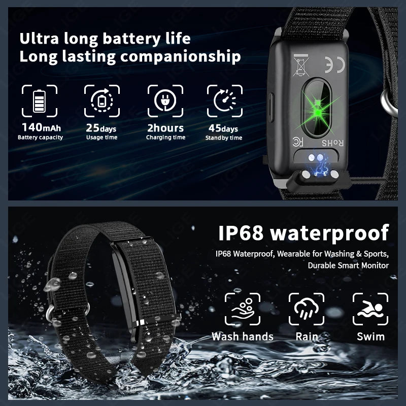Vuria® Screenless Activity Tracker & Health Monitor (Nylon Sport Band)