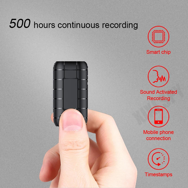 Vuria® Stealth Magnetic Micro Voice Recorder (500-Hour Battery)