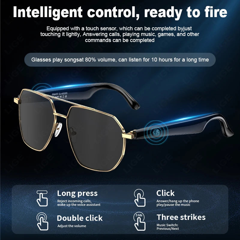 Vuria® Ultra-Light AI Translation Smart Glasses (Anti-Blue Light)