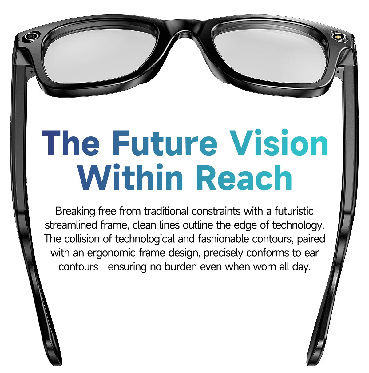 Vuria® ChatGPT 4.0 AI Smart Glasses (8MP Camera & Real-Time Translation)