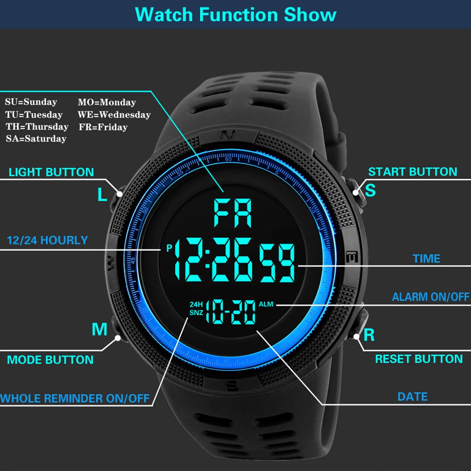 Vuria® Stealth Tactical Sports Watch