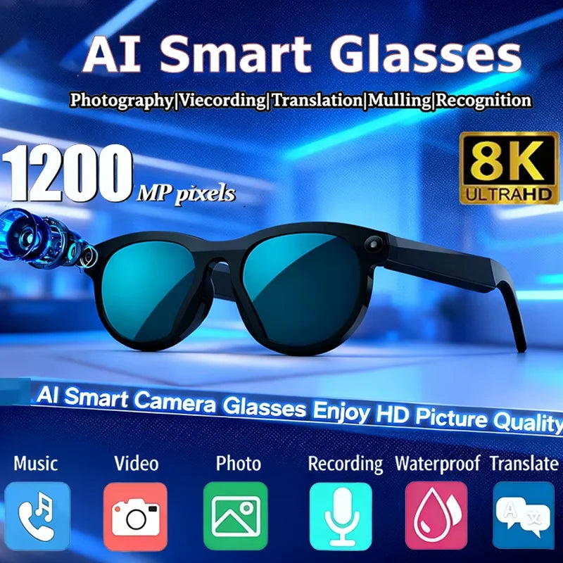 Vuria® 8K AI Smart Camera & Translation Glasses