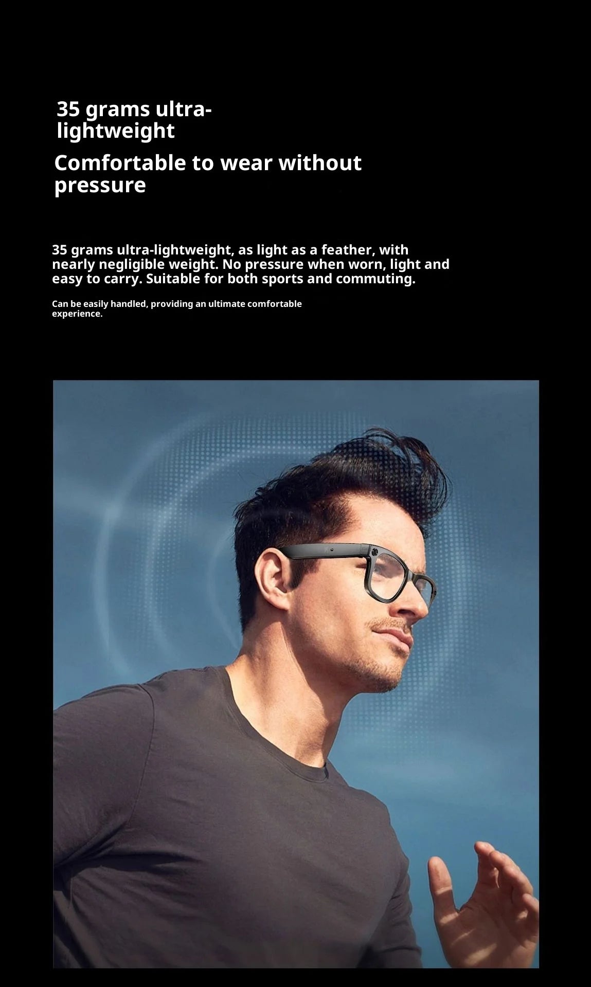 Vuria® 8MP Vlogging AI Smart Glasses (16GB Memory & ChatGPT)