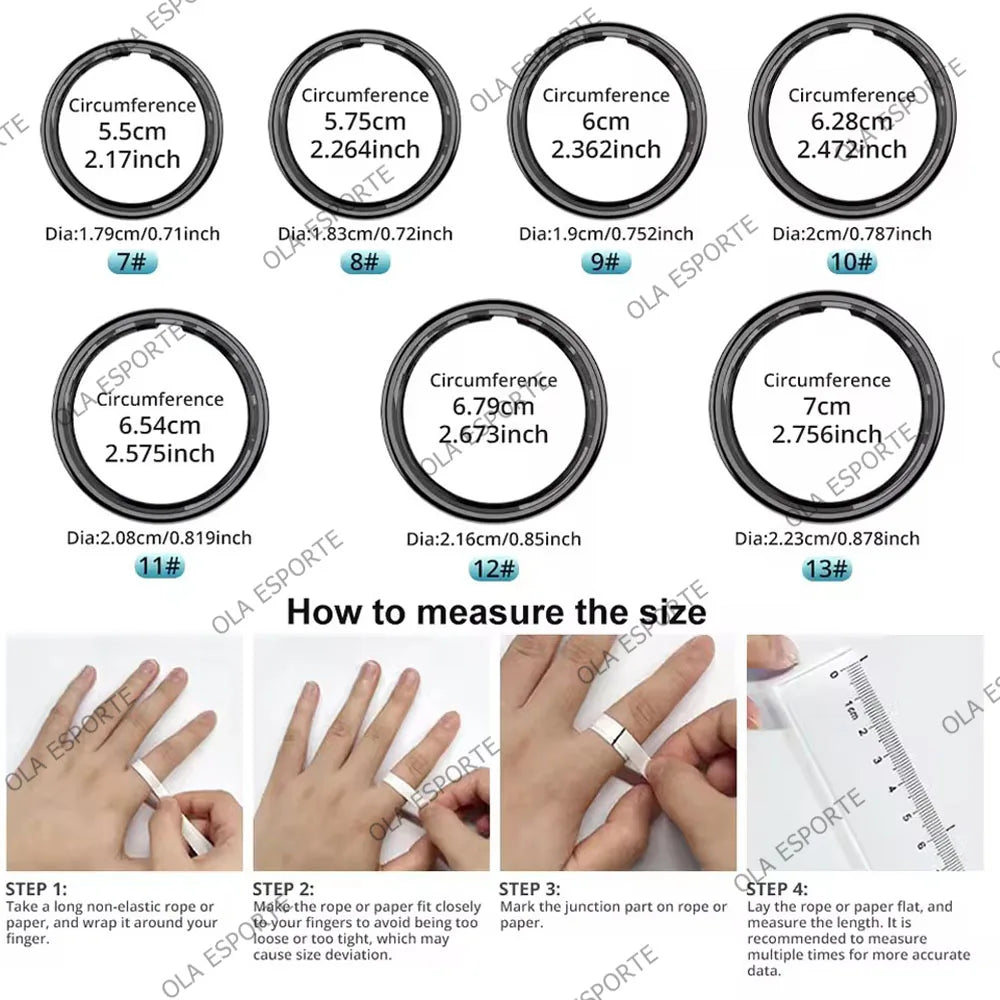 Vuria® Smart Touch Ring with Interactive Display (Health & Fitness Tracker)