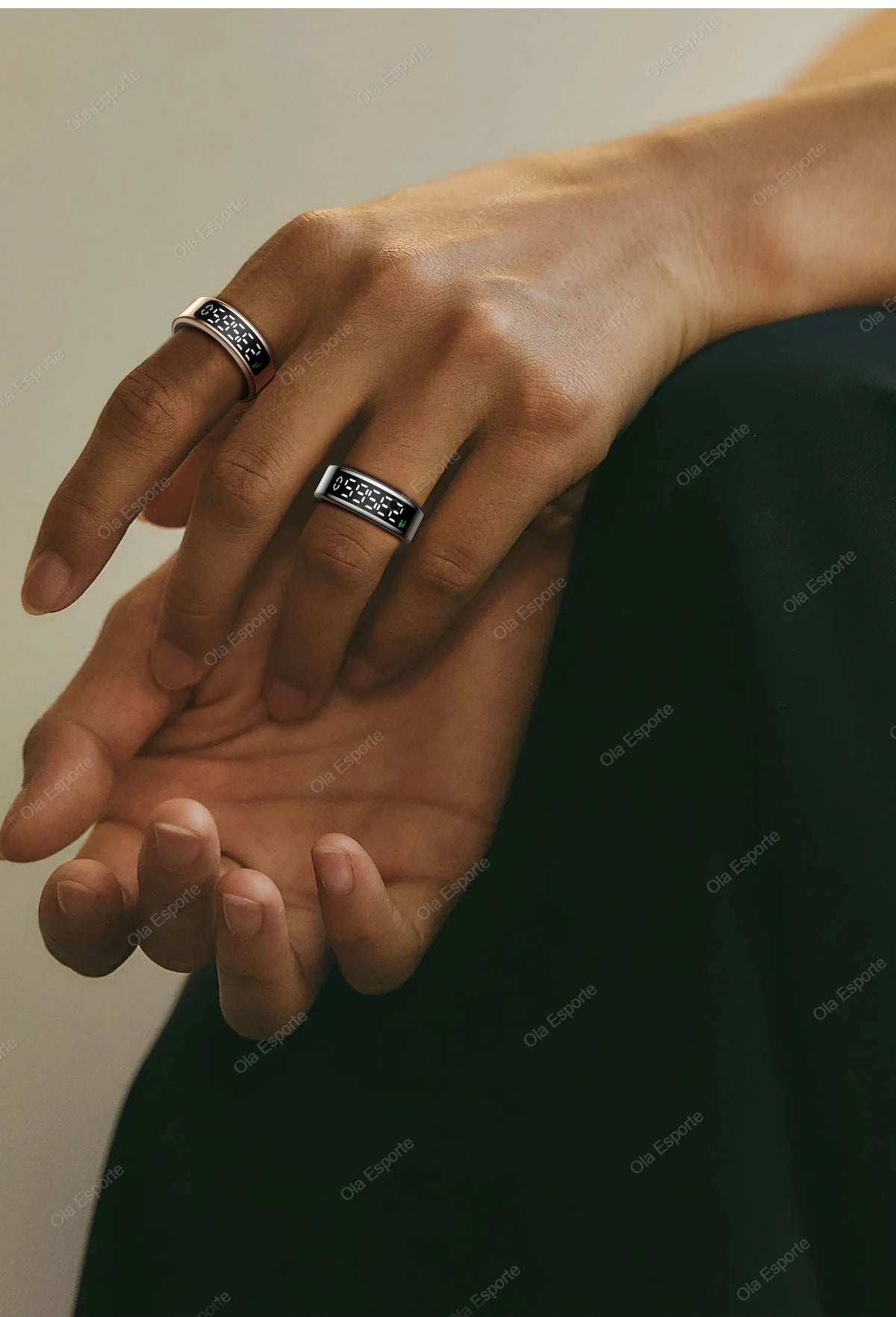 Vuria® Smart Touch Ring with Interactive Display (Health & Fitness Tracker)