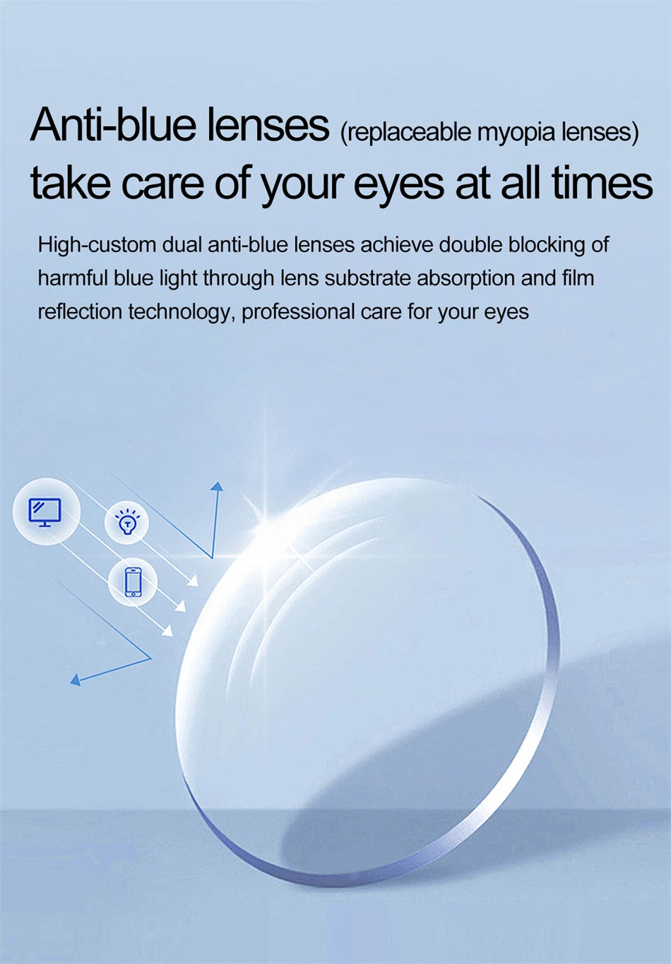 Vuria® Ultra-Light AI Translation Smart Glasses (Anti-Blue Light)