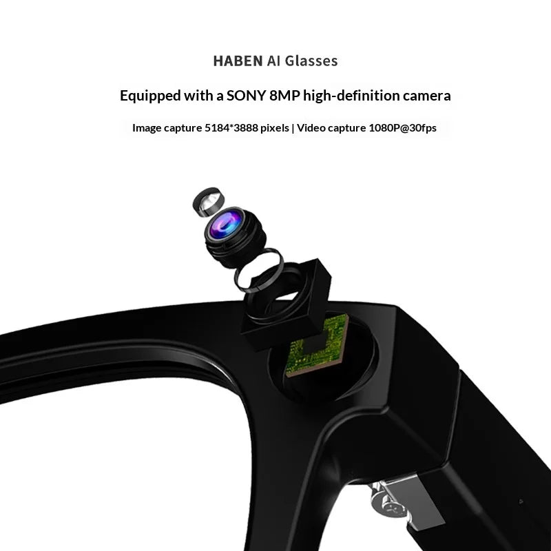Vuria® 8MP Vlogging AI Smart Glasses (16GB Memory & ChatGPT)