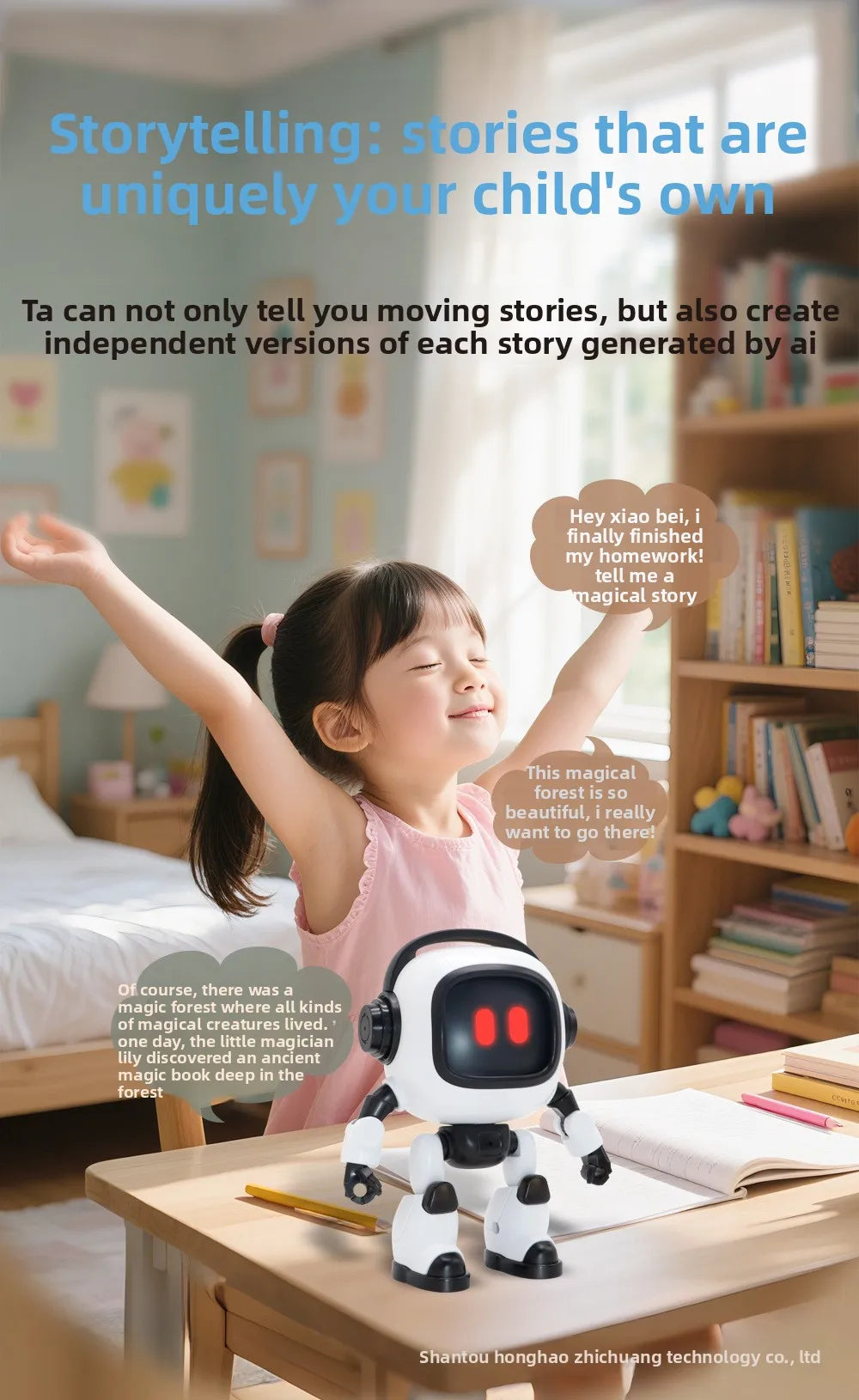 Vuria® AI Interactive Desk Robot & Smart Learning Companion