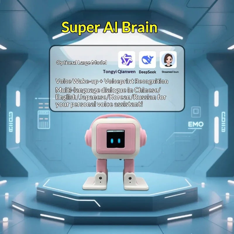 Vuria® Emo AI Desktop Robot (Voice & Facial Recognition)