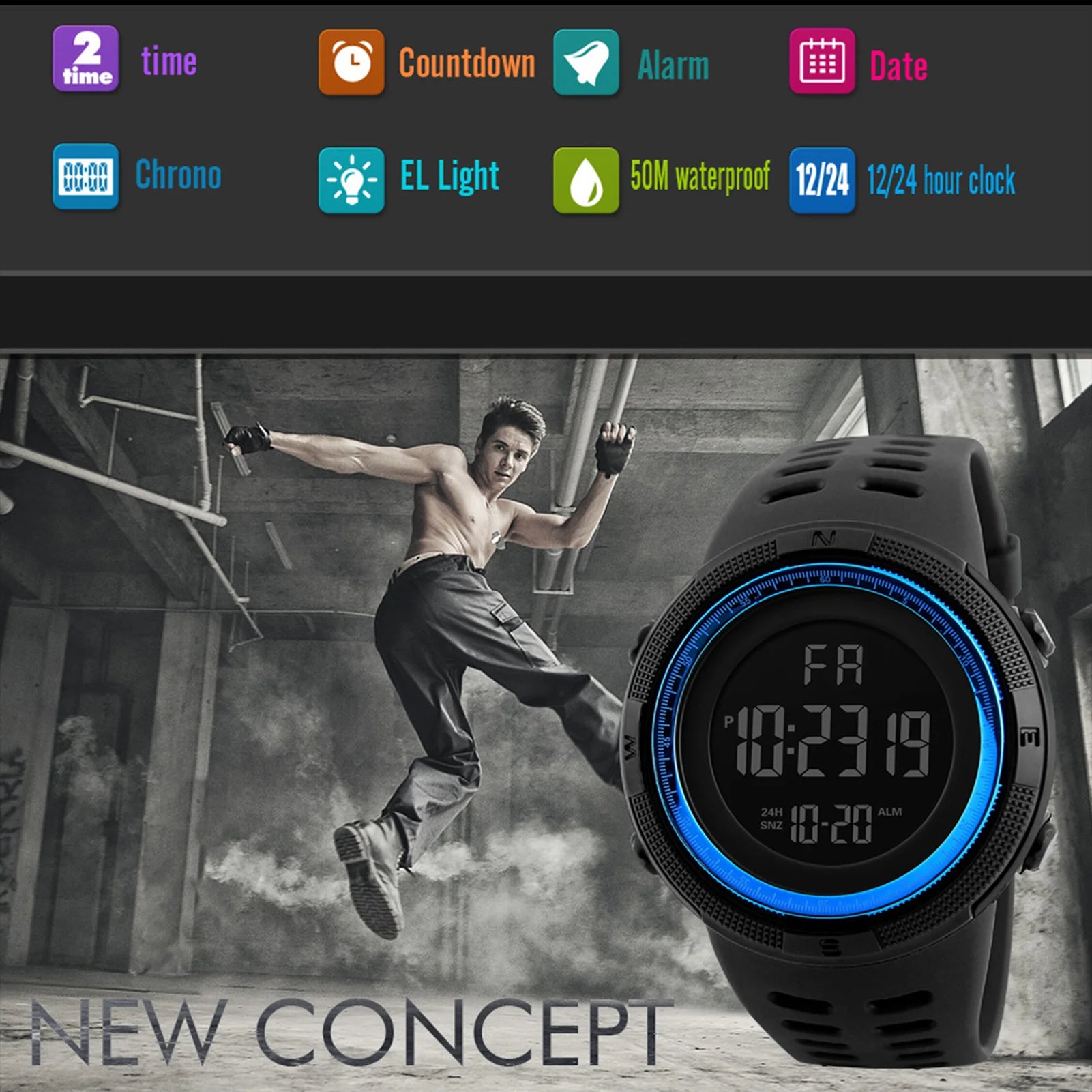 Vuria® Stealth Tactical Sports Watch