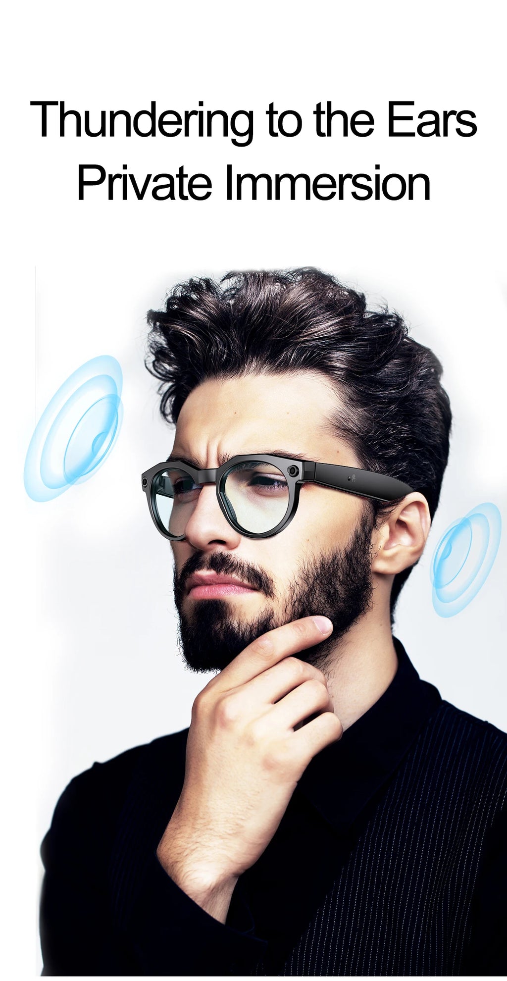 Vuria® 8MP Ultra HD Camera Smart Glasses (Mixed Reality & AI Translation)