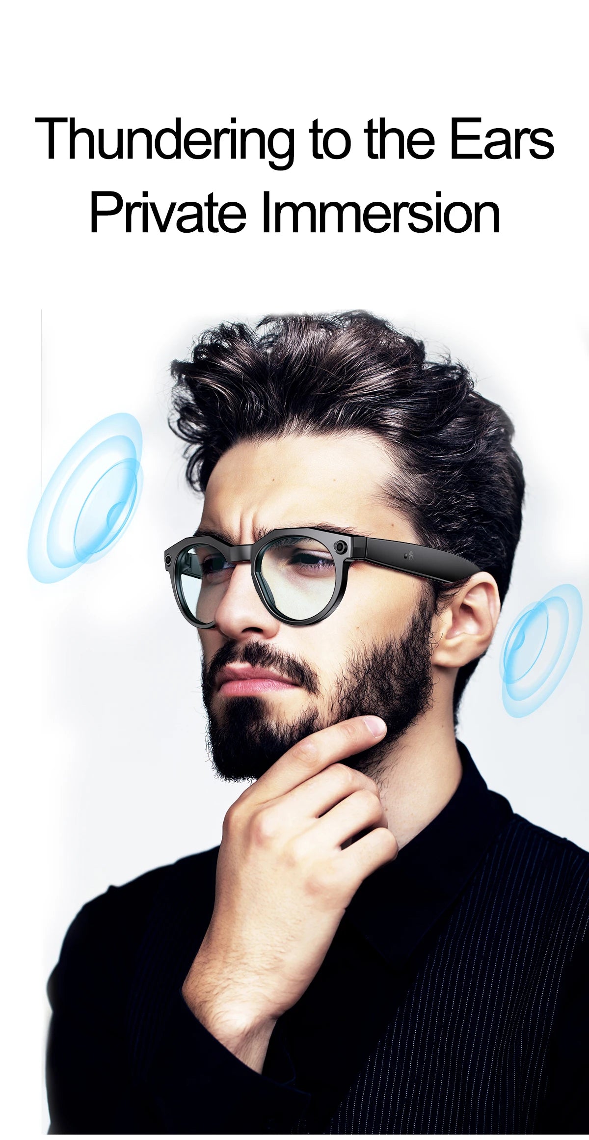 Vuria® 8MP Ultra HD Camera Smart Glasses (Mixed Reality & AI Translation)
