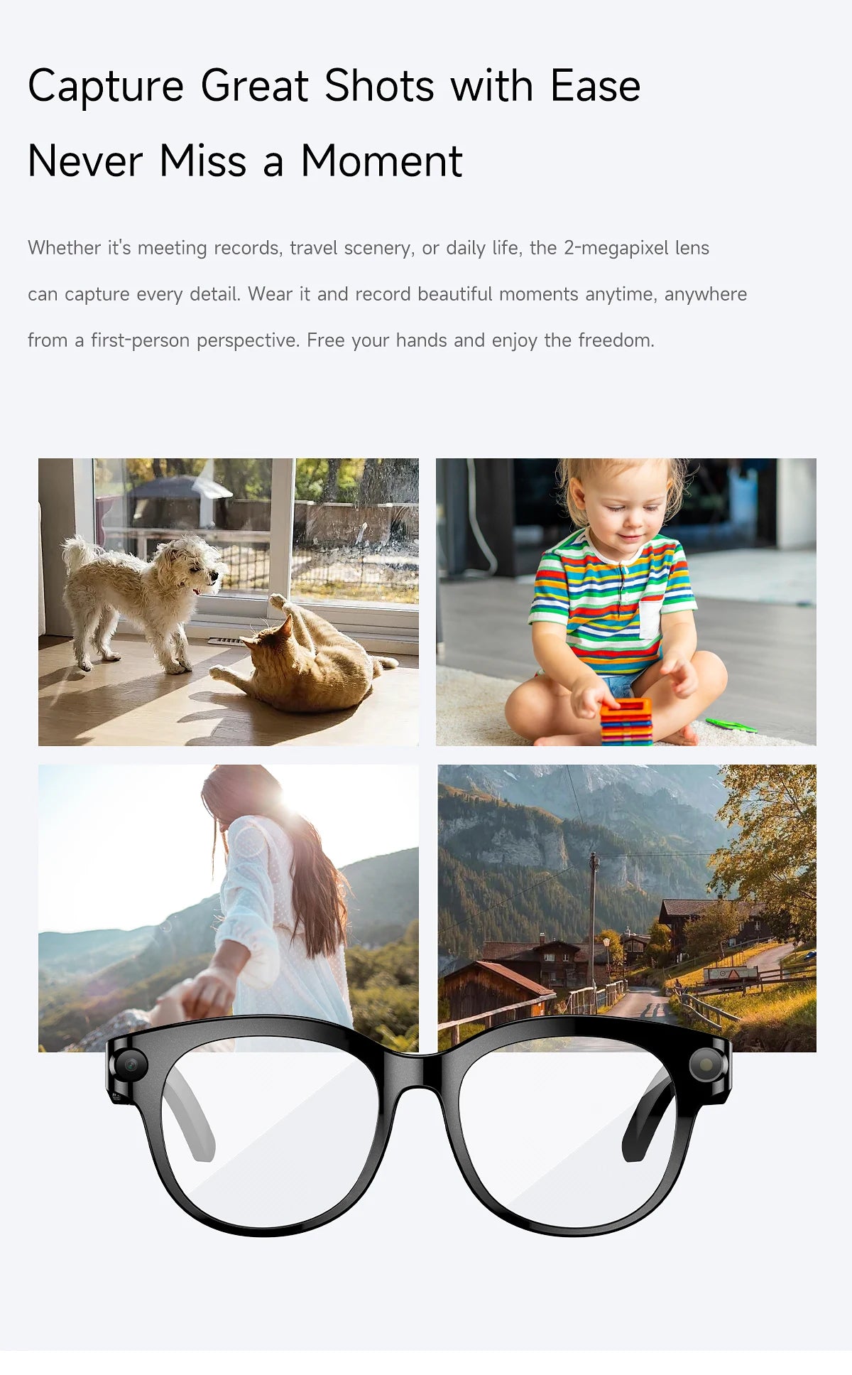 Vuria® Active Outdoor AI Smart Glasses