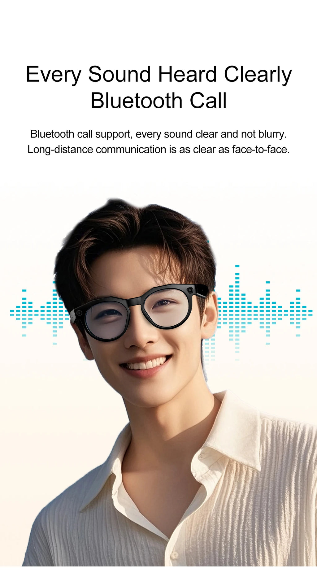 Vuria® 8MP Ultra HD Camera Smart Glasses (Mixed Reality & AI Translation)