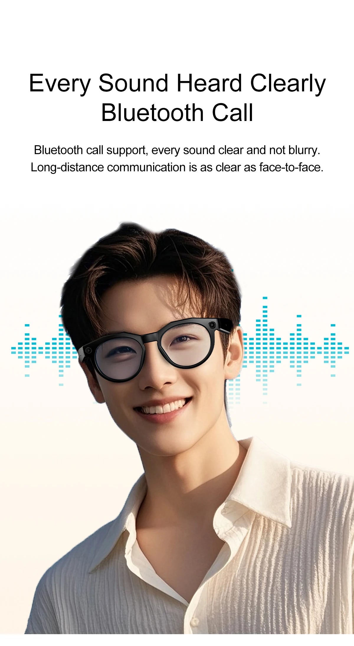 Vuria® 8MP Ultra HD Camera Smart Glasses (Mixed Reality & AI Translation)