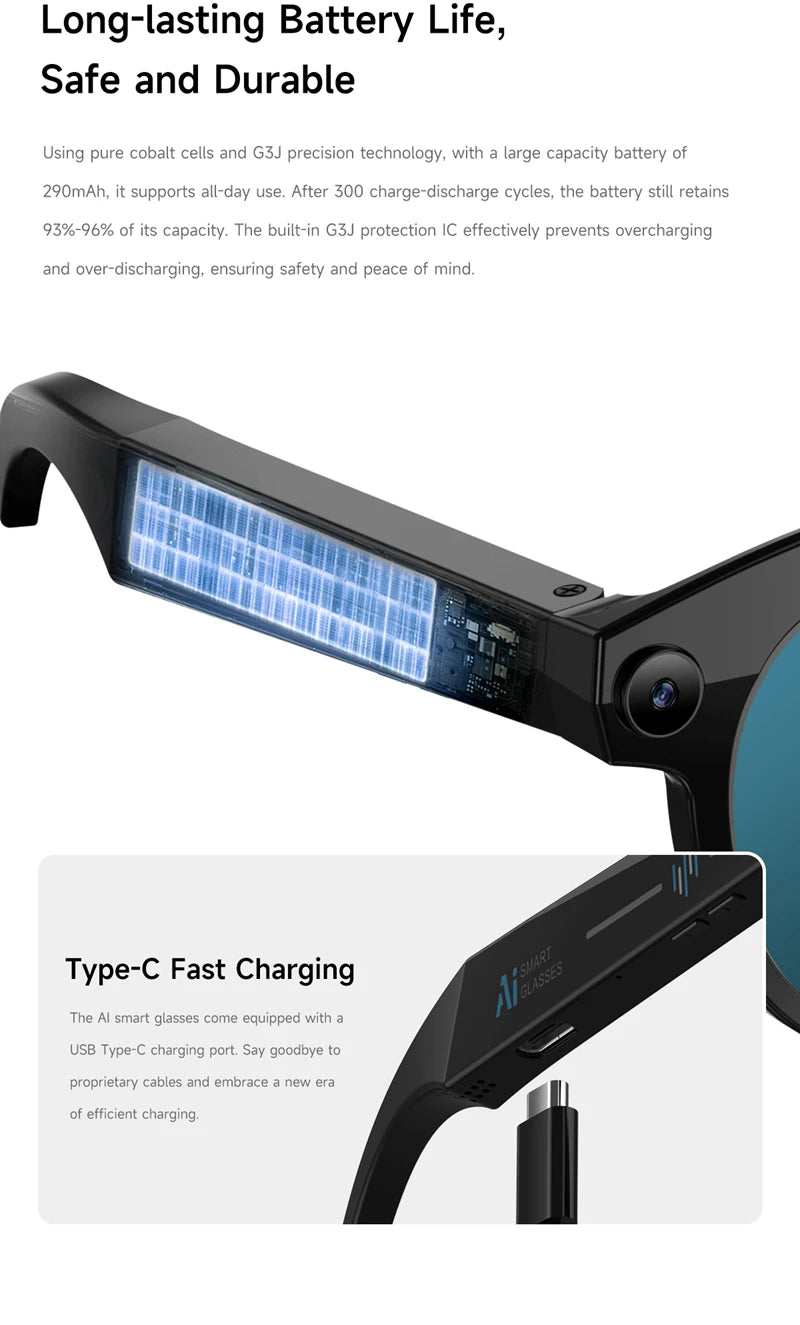 Vuria® 8K AI Smart Camera & Translation Glasses