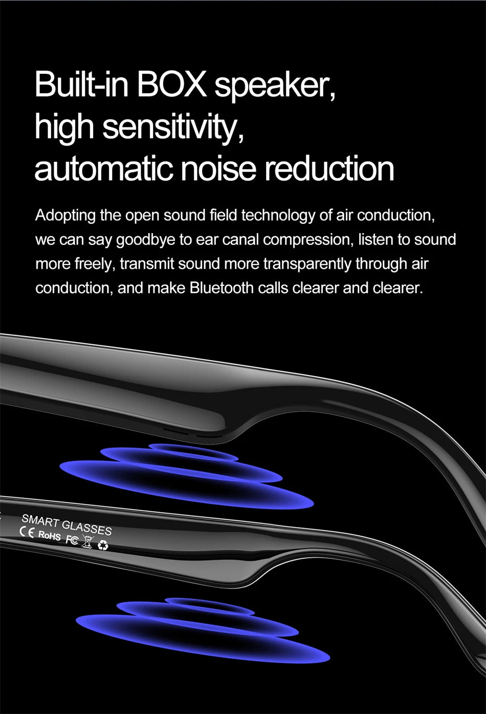 Vuria® Ultra-Light AI Translation Smart Glasses (Anti-Blue Light)