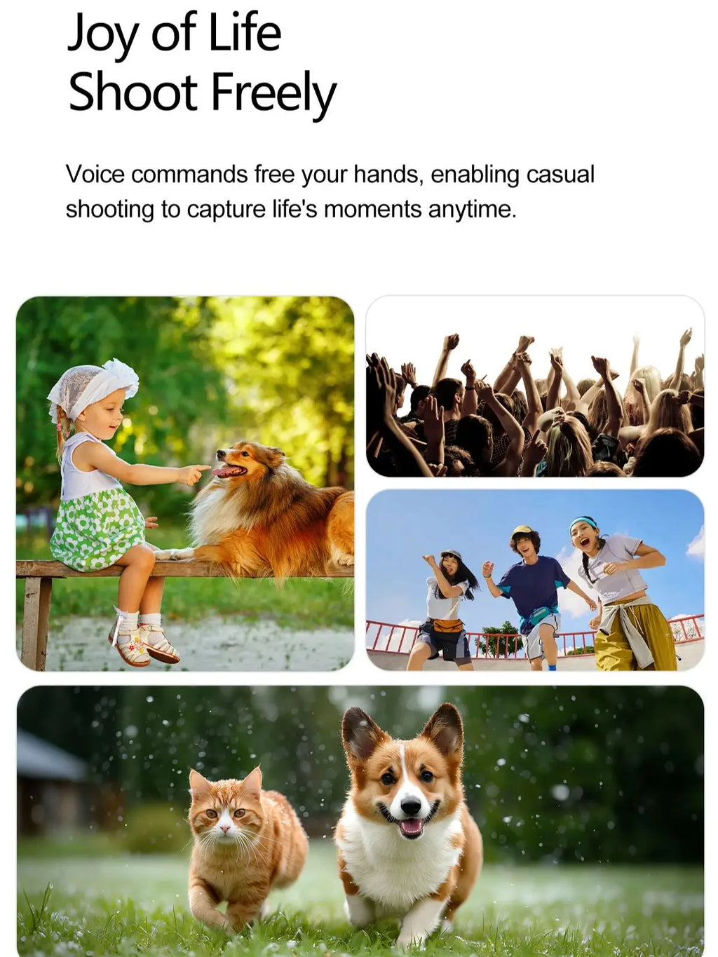Vuria® 8MP Ultra HD Camera Smart Glasses (Mixed Reality & AI Translation)