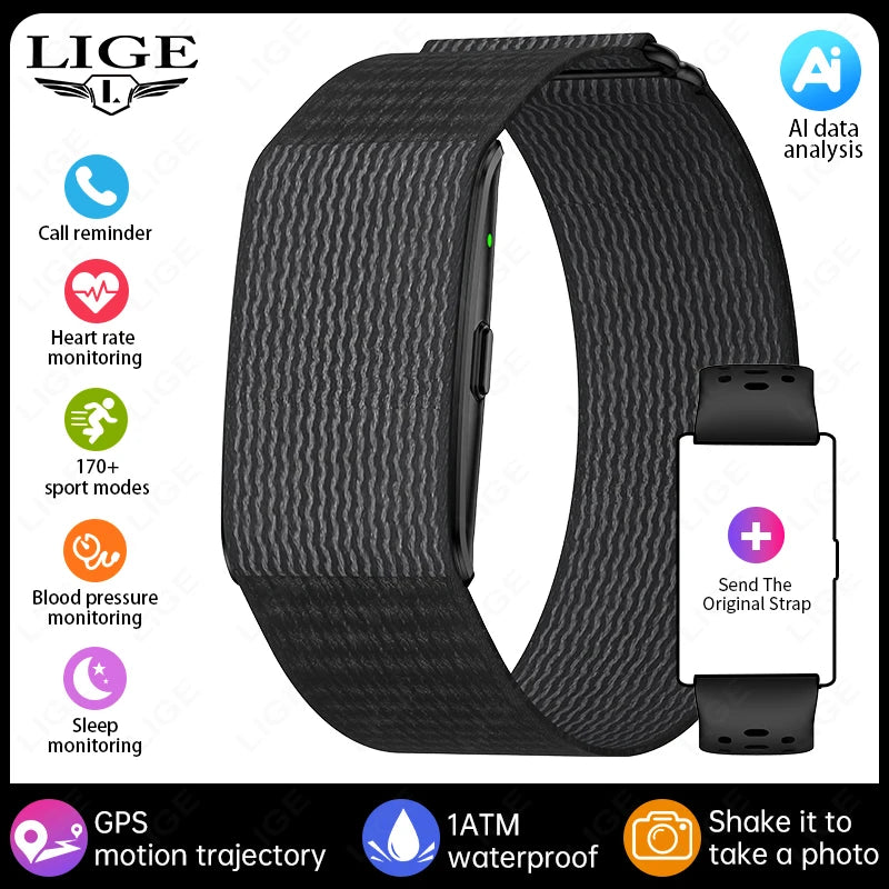 Vuria® Minimalist AI Health & Fitness Band (24/7 Vitals Monitor)