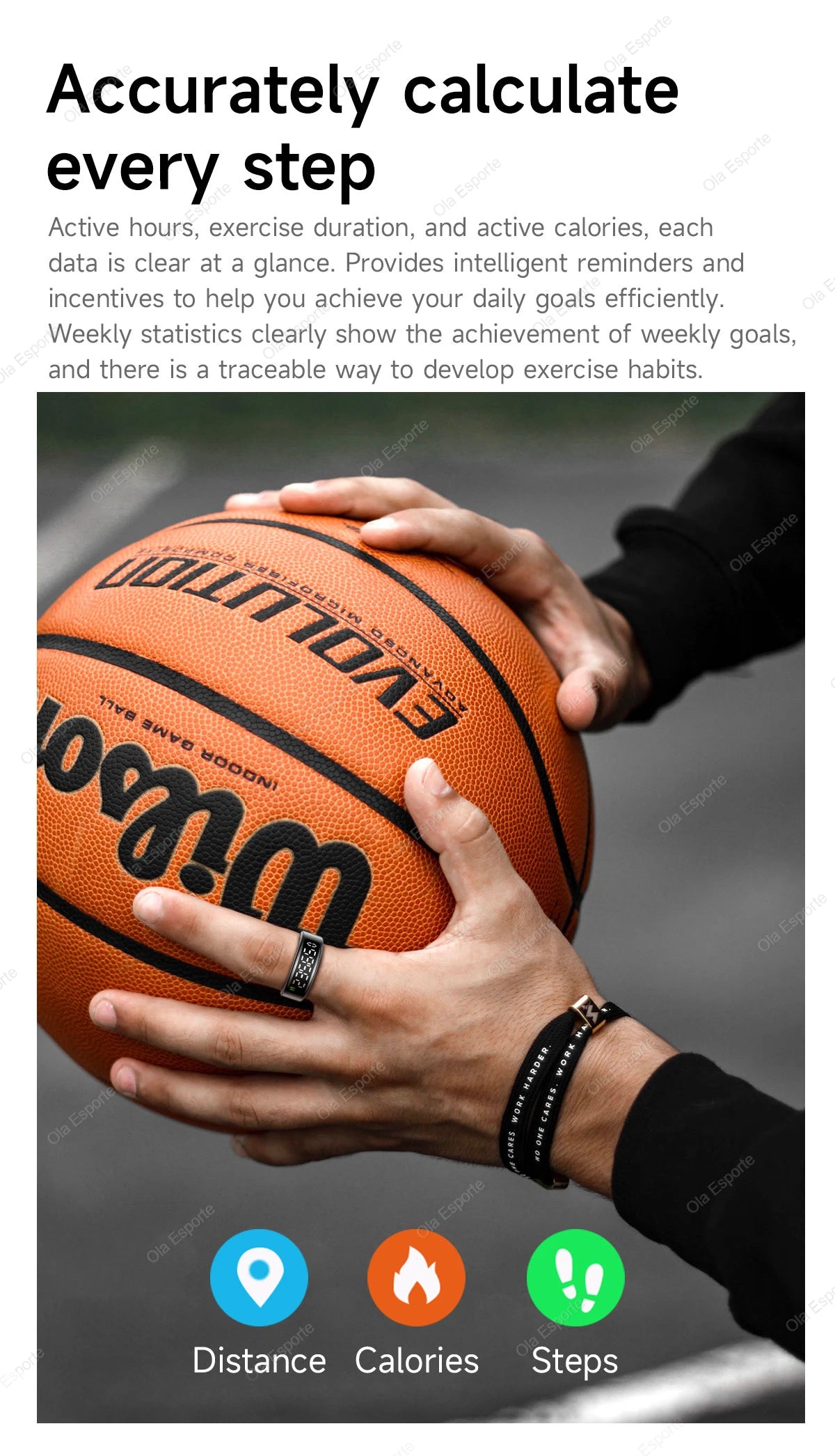 Vuria® Smart Touch Ring with Interactive Display (Health & Fitness Tracker)