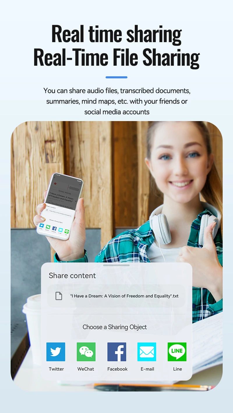 Vuria® Smart AI Voice Recorder with ChatGPT Transcription