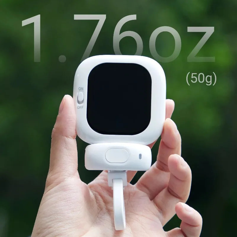 Vuria® Vlogmate Mini AMOLED Selfie Monitor – 700-Nit Magnetic Smartphone Screen for iPhone & Android Rear Camera Vlogging, TikTok & Live Streaming