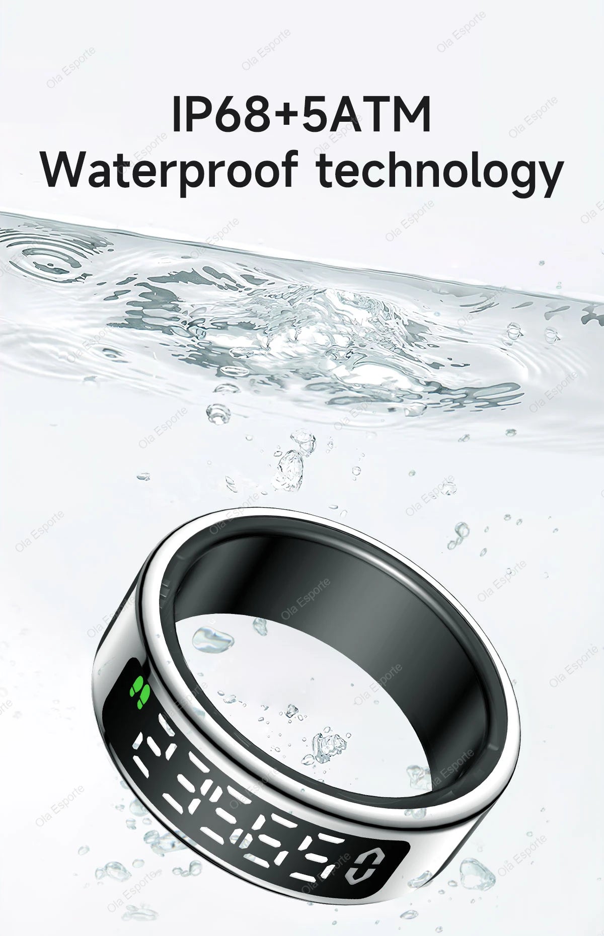 Vuria® Smart Touch Ring with Interactive Display (Health & Fitness Tracker)